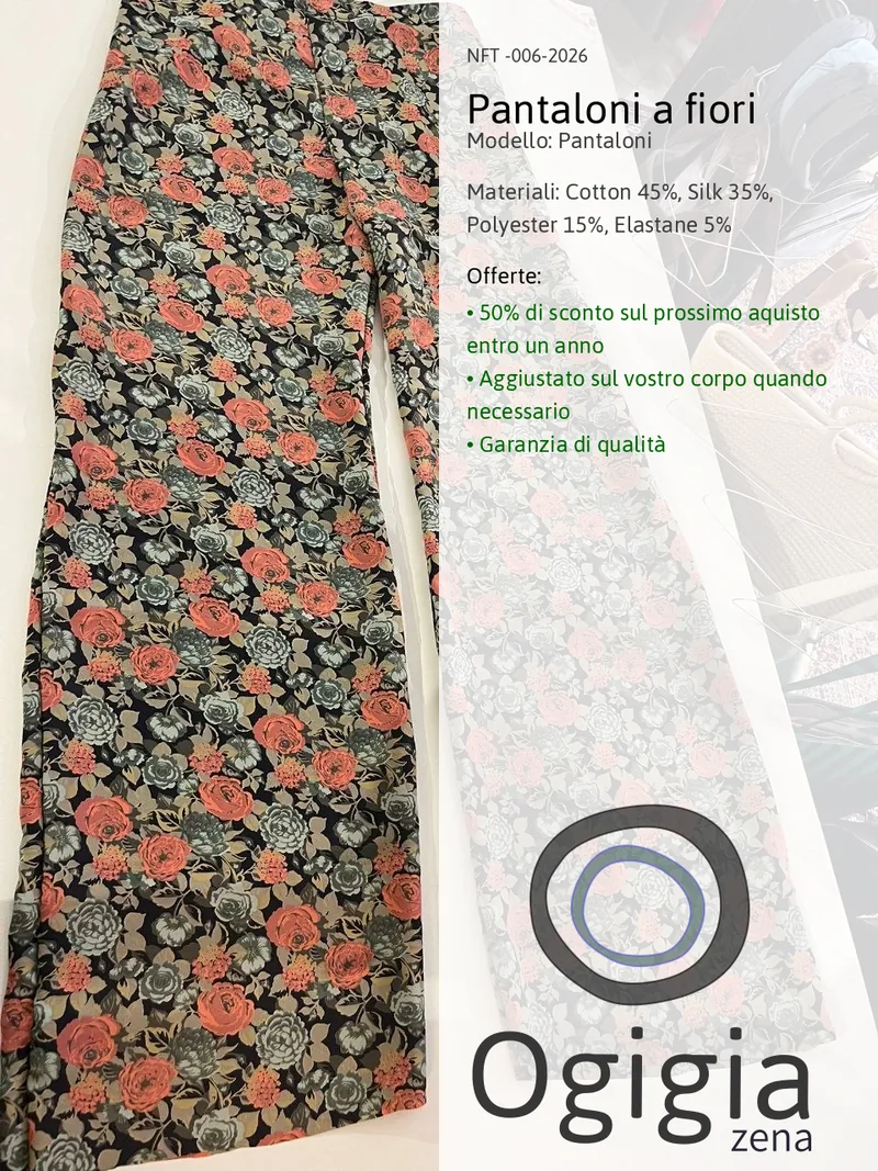 Pantaloni a fiori